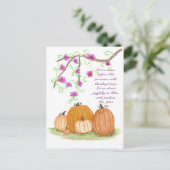 Thanksgiving Pumpkins Feestdagenkaart (Staand voorkant)