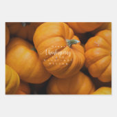 Thanksgiving Pumpkins Foto Inpakpapier Vel (Voorkant)