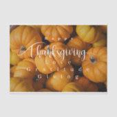 Thanksgiving Pumpkins Foto Tissuepapier (Voorkant)