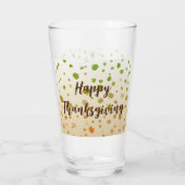 Thanksgiving Pumpkins Glas (Achterkant)