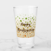 Thanksgiving Pumpkins Glas (Voorkant)