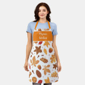 Thanksgiving Pumpkins kruid en najaar Schort (Gedragen)