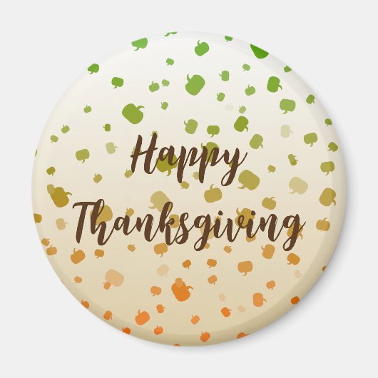 Thanksgiving Pumpkins Magneet (Voorkant)