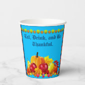 Thanksgiving Pumpkins Papieren Bekers (Achterkant)