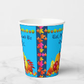 Thanksgiving Pumpkins Papieren Bekers (Links)