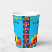 Thanksgiving Pumpkins Papieren Bekers (Rechts)