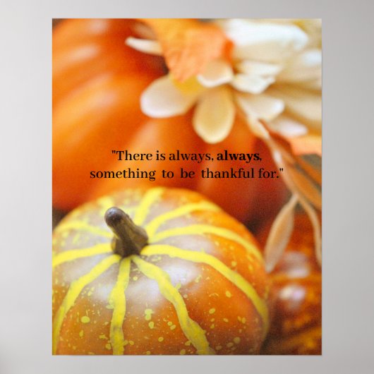 Thanksgiving Pumpkins Poster (Voorkant)