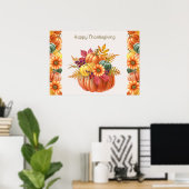 Thanksgiving Pumpkins Poster (Thuiskantoor)