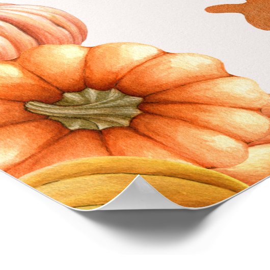 Thanksgiving Pumpkins Poster (Hoek)
