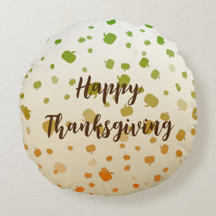 Thanksgiving Pumpkins Rond Kussen