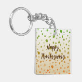 Thanksgiving Pumpkins Sleutelhanger (Voorkant Links)