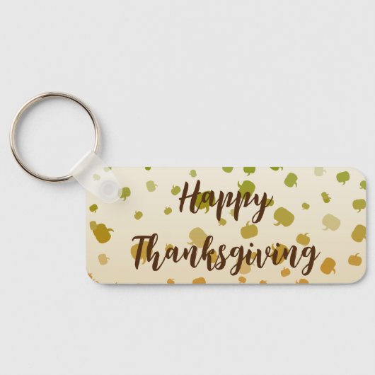 Thanksgiving Pumpkins Sleutelhanger (Achterkant)