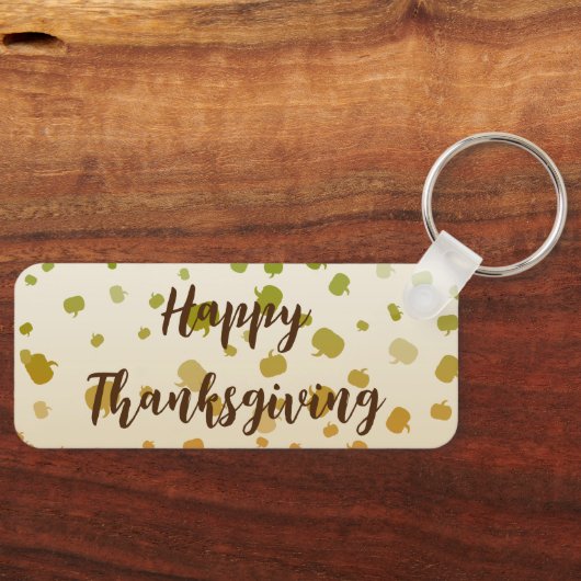 Thanksgiving Pumpkins Sleutelhanger (Voorkant)
