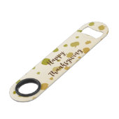 Thanksgiving Pumpkins Speed Flessenopener (Achterkant Gekanteld)