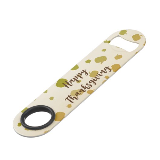 Thanksgiving Pumpkins Speed Flessenopener (Achterkant Gekanteld)