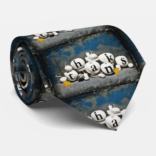 Thanksgiving Pumpkins Stropdas (Opgerold)