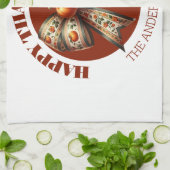 Thanksgiving pumpkins white &brown create your own theedoek (Gevouwen)