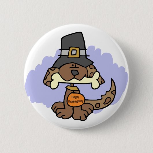 Thanksgiving puppy button (Voorkant)