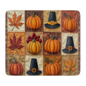 Thanksgiving Quilt glassnijplank Snijplank (Voorkant)