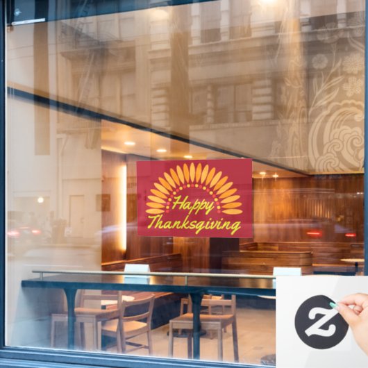 Thanksgiving Raamsticker (Cafe Raam)