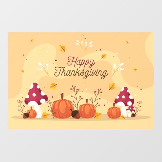 Thanksgiving Raamsticker (Vel)