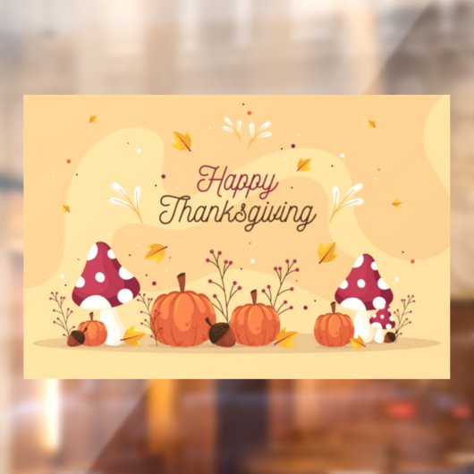 Thanksgiving Raamsticker (Vel 2)