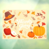 Thanksgiving Raamsticker (Vel 3)
