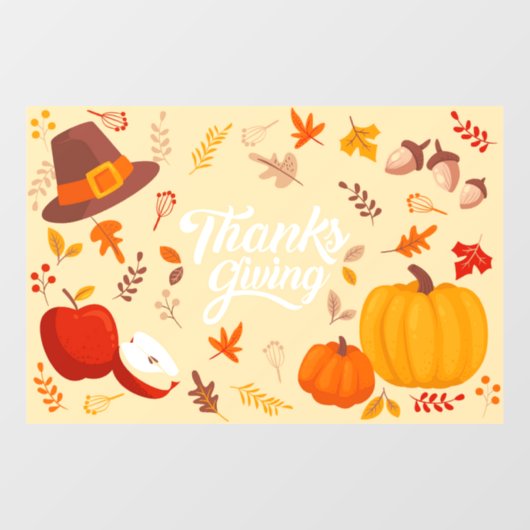Thanksgiving Raamsticker (Vel)