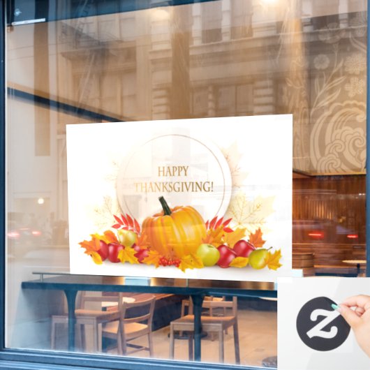 Thanksgiving Raamsticker (Cafe Raam)