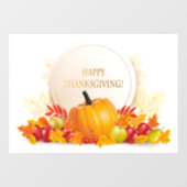 Thanksgiving Raamsticker (Vel)