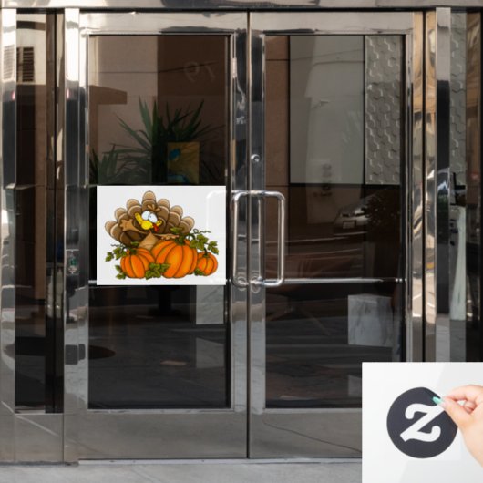 Thanksgiving Raamsticker (Kantoordeur)