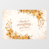 Thanksgiving Raamsticker (Vel)