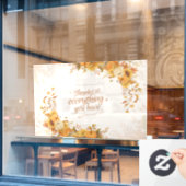 Thanksgiving Raamsticker (Cafe Raam)