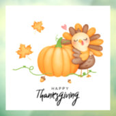 Thanksgiving Raamsticker (Vel 3)
