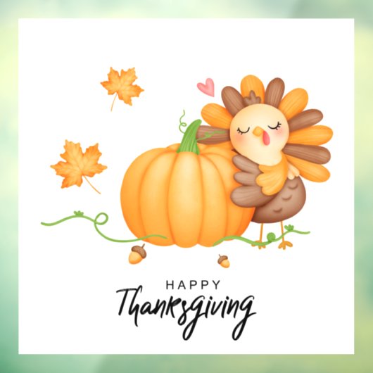 Thanksgiving Raamsticker (Vel 3)