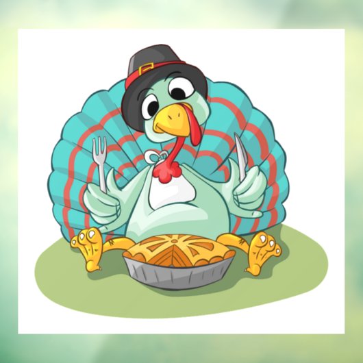 Thanksgiving Raamsticker (Vel 3)