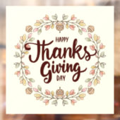 Thanksgiving Raamsticker (Vel 2)