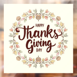 Thanksgiving Raamsticker
