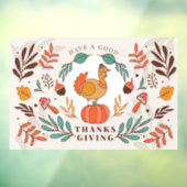 Thanksgiving Raamsticker (Vel 3)
