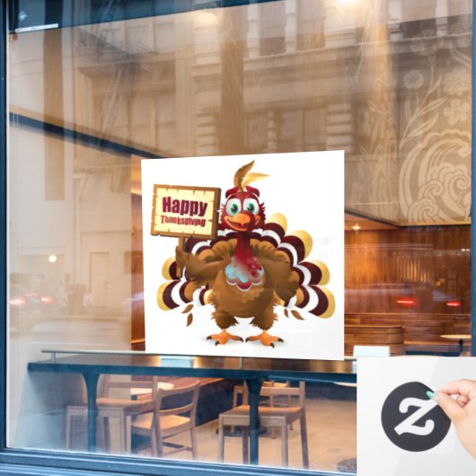 Thanksgiving Raamsticker (Cafe Raam)
