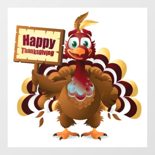 Thanksgiving Raamsticker (Vel)