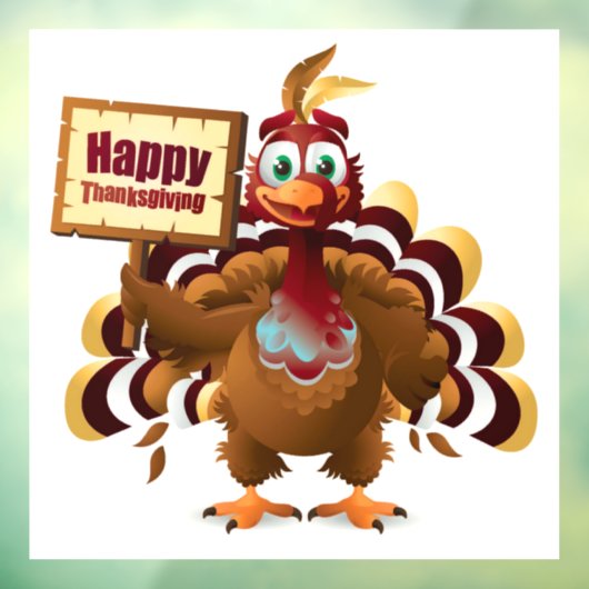 Thanksgiving Raamsticker (Vel 3)
