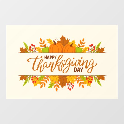 Thanksgiving Raamsticker (Vel)