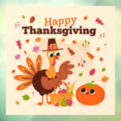 Thanksgiving Raamsticker (Vel 3)