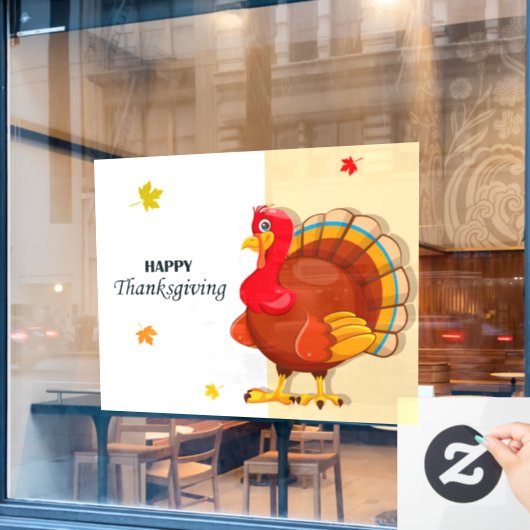 Thanksgiving Raamsticker (Cafe Raam)