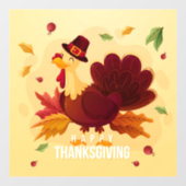 Thanksgiving Raamsticker (Vel)