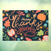 Thanksgiving Raamsticker (Vel 3)
