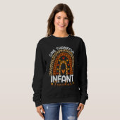 Thanksgiving Rainbow Leopard One Thankful Infant T Trui (Voorkant volledig)