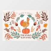 Thanksgiving Ramenstickers voor het raam Raamsticker (Vel)