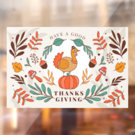 Thanksgiving Ramenstickers voor het raam Raamsticker
